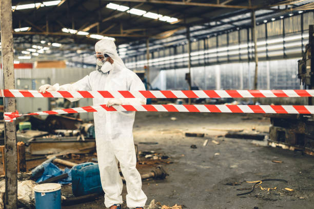 Professional Trauma Scene Cleanup technician working in Lakeshore, CA